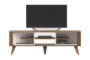 Hejde TV-Benk 160 cm - Brun/Hvit - Møbler - Mediamøbel & tv møbel - TV-benk & mediabenk
