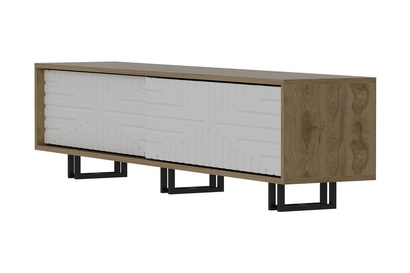 Hejde TV-Benk 180 cm - Brun/Hvit - Møbler - Mediamøbel & tv møbel - TV-benk & mediabenk