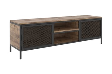 Hellroaring TV-Benk 150 cm - Eik|Svart - Møbler - Mediamøbel & tv møbel - TV-benk & mediabenk