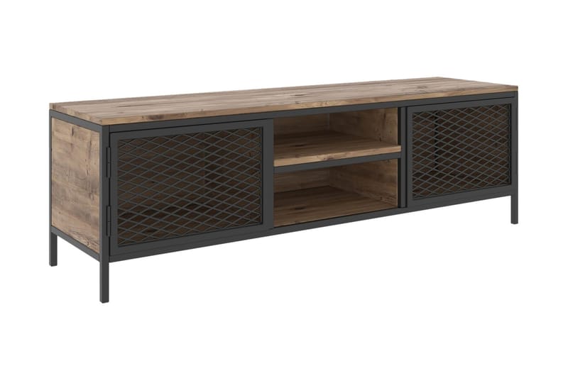 Hellroaring TV-Benk 150 cm - Eik|Svart - Møbler - Mediamøbel & tv møbel - TV-benk & mediabenk