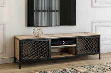 Hellroaring TV-Benk 150 cm - Eik|Svart - Møbler - Mediamøbel & tv møbel - TV-benk & mediabenk
