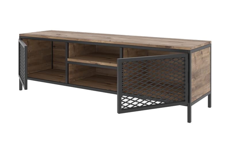 Hellroaring TV-Benk 150 cm - Eik|Svart - Møbler - Mediamøbel & tv møbel - TV-benk & mediabenk