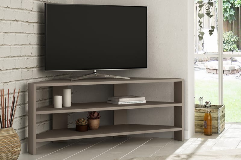 Homitis TV-benk 114 cm - Brun - Møbler - Mediamøbel & tv møbel - TV-benk & mediabenk