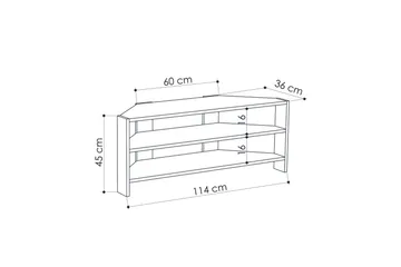 Homitis TV-benk 114 cm - Brun - Møbler - Mediamøbel & tv møbel - TV-benk & mediabenk