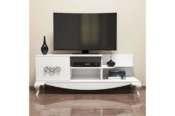 Hovdane TV-Benk 130 cm - Hvit - Møbler - Mediamøbel & tv møbel - TV-benk & mediabenk
