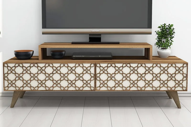 Hovdane TV-Benk 140 cm - Brun - Møbler - Mediamøbel & tv møbel - TV-benk & mediabenk