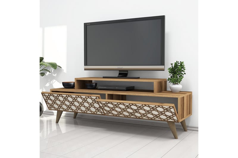 Hovdane TV-Benk 140 cm - Brun - Møbler - Mediamøbel & tv møbel - TV-benk & mediabenk