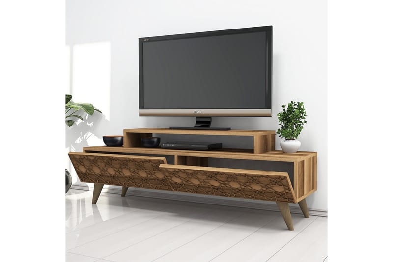 Hovdane TV-Benk 140 cm - Brun - Møbler - Mediamøbel & tv møbel - TV-benk & mediabenk