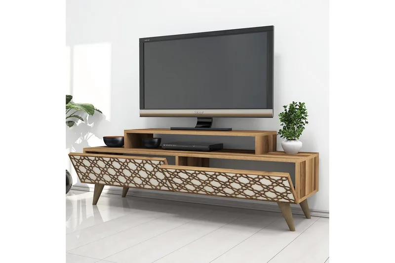 Hovdane TV-Benk 140 cm - Brun - Møbler - Mediamøbel & tv møbel - TV-benk & mediabenk
