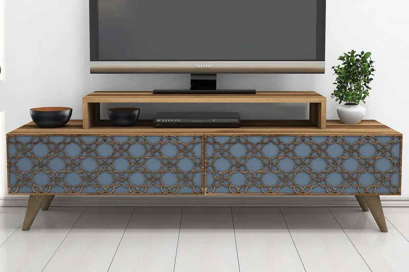 Hovdane TV-Benk 140 cm - Brun - Møbler - Mediamøbel & tv møbel - TV-benk & mediabenk