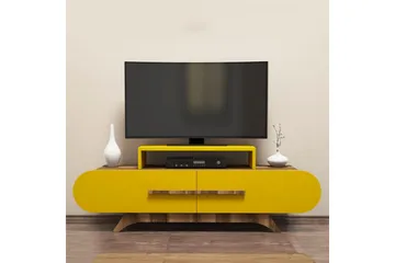 Hovdane TV-Benk 145 cm - Brun/Gul - Møbler - Mediamøbel & tv møbel - TV-benk & mediabenk