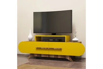 Hovdane TV-Benk 145 cm - Brun/Gul - Møbler - Mediamøbel & tv møbel - TV-benk & mediabenk