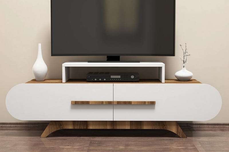 Hovdane TV-Benk 145 cm - Brun/Hvit - Møbler - Mediamøbel & tv møbel - TV-benk & mediabenk