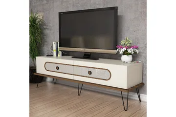 Hovdane TV-benk 145 cm - Brun/Hvit - Møbler - Mediamøbel & tv møbel - TV-benk & mediabenk