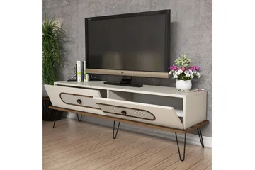 Hovdane TV-benk 145 cm - Brun/Hvit - Møbler - Mediamøbel & tv møbel - TV-benk & mediabenk