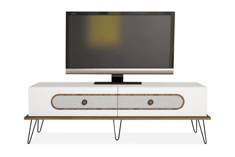Hovdane TV-Benk 145 cm - Hvit - Møbler - Mediamøbel & tv møbel - TV-benk & mediabenk