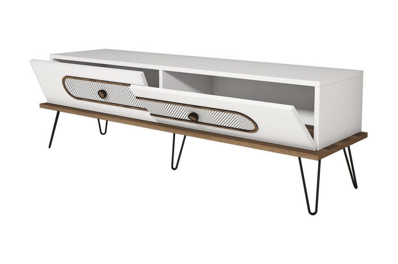 Hovdane TV-Benk 145 cm - Hvit - Møbler - Mediamøbel & tv møbel - TV-benk & mediabenk