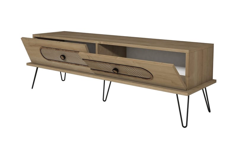 Hovdane TV-benk 145 cm - Lysebrun - Møbler - Mediamøbel & tv møbel - TV-benk & mediabenk