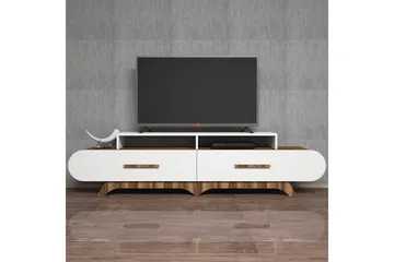 Hovdane TV-Benk 205 cm - Brun/Hvit - Møbler - Mediamøbel & tv møbel - TV-benk & mediabenk