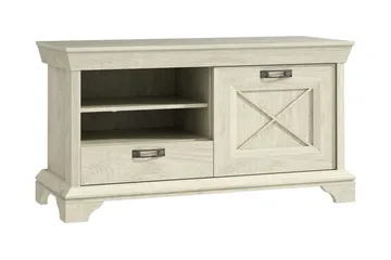 Hurlston TV-Benk 123 cm - Hvit - Møbler - Mediamøbel & tv møbel - TV-benk & mediabenk