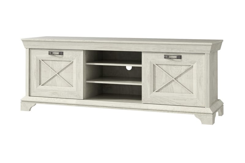 Hurlston TV-Benk 147 cm - Hvit - Møbler - Mediamøbel & tv møbel - TV-benk & mediabenk