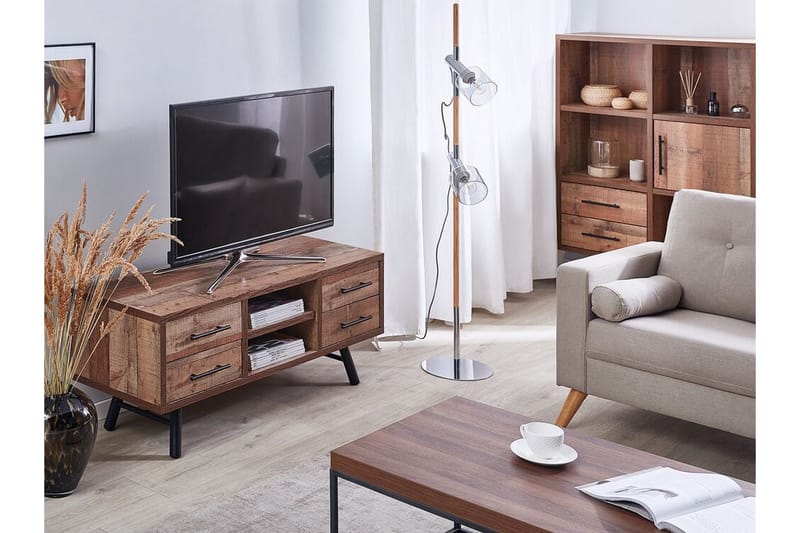 Illari TV-Benk 127 cm - Tre/Natur - Møbler - Mediamøbel & tv møbel - TV-benk & mediabenk