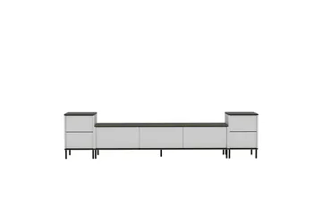 Imaj TV-benk 260 cm - Gull/Svart/Hvit - Møbler - Mediamøbel & tv møbel - TV-benk & mediabenk