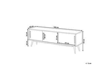 Indiana Tv-Benk 40x160 Cm - Hvit - Møbler - Mediamøbel & tv møbel - TV-benk & mediabenk