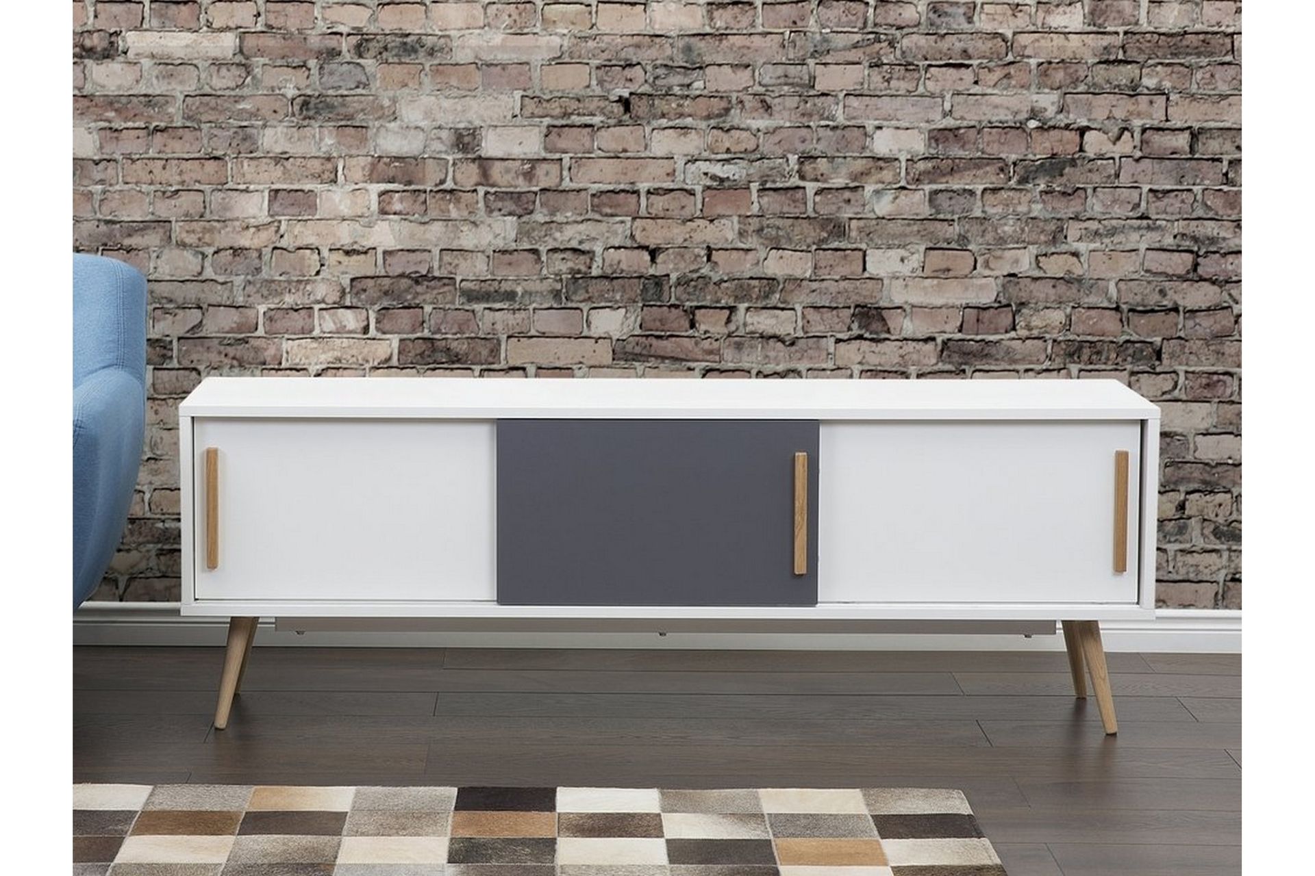 Indiana Tv-Benk 40x160 Cm - Hvit - Møbler - Mediamøbel & tv møbel - TV-benk & mediabenk