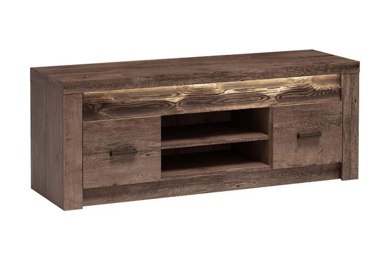 Indianapolis TV-benk 137x42x53 cm, Hvit LED-belysning