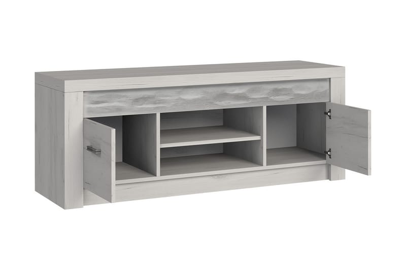 Indianapolis TV-benk 137x42x53 cm - Hvit LED-belysning - Møbler - Mediamøbel & tv møbel - TV-benk & mediabenk