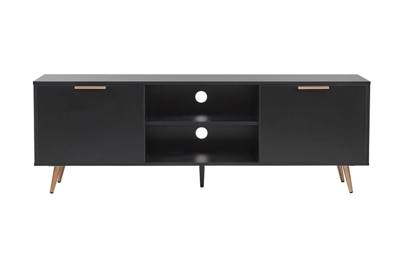 Indio TV-benk 166x40 cm - Svart - Møbler - Mediamøbel & tv møbel - TV-benk & mediabenk