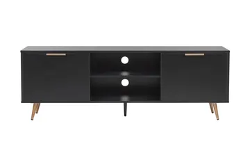 Indio TV-benk 166x40 cm - Svart - Møbler - Mediamøbel & tv møbel - TV-benk & mediabenk