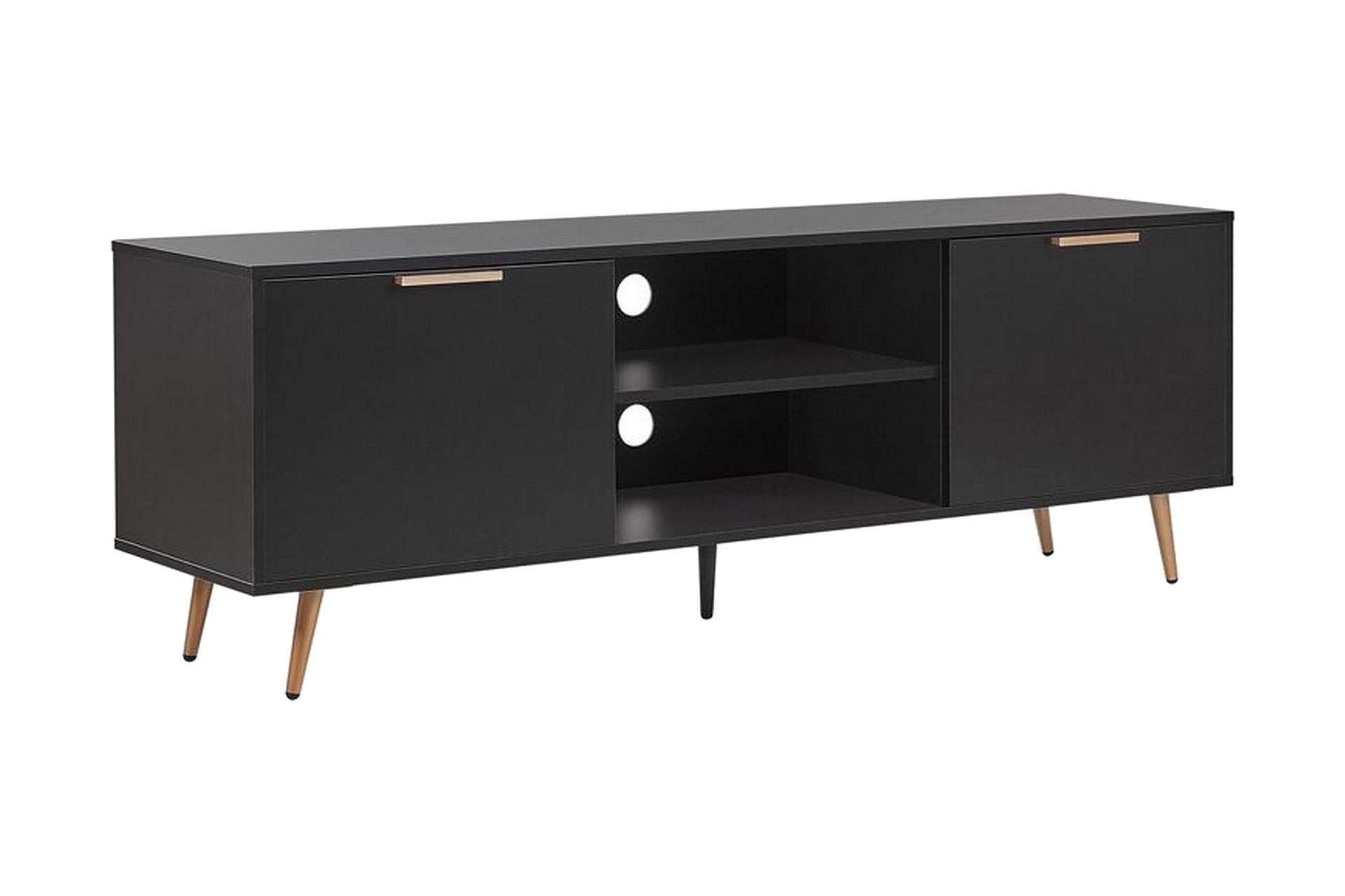 Indio TV-benk 166x40 cm - Svart