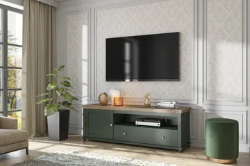 Ivreri Tv-benk 181 cm - Khaki/Natur - Møbler - Mediamøbel & tv møbel - TV-benk & mediabenk
