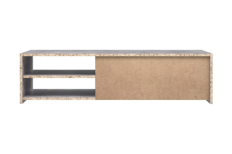 Iztaza TV-benk 120 cm - Betonggrå/Hvit - Møbler - Mediamøbel & tv møbel - TV-benk & mediabenk