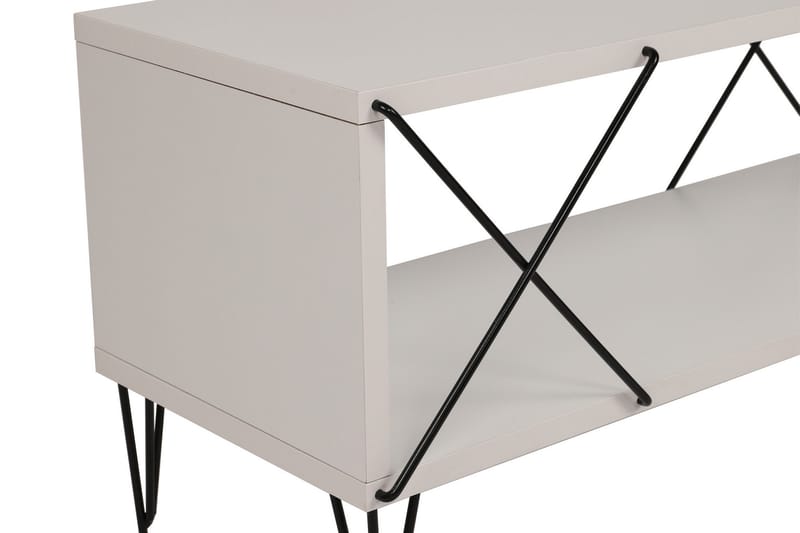 Jaennis Tv-benk 120 cm - Hvit - Møbler - Mediamøbel & tv møbel - TV-benk & mediabenk