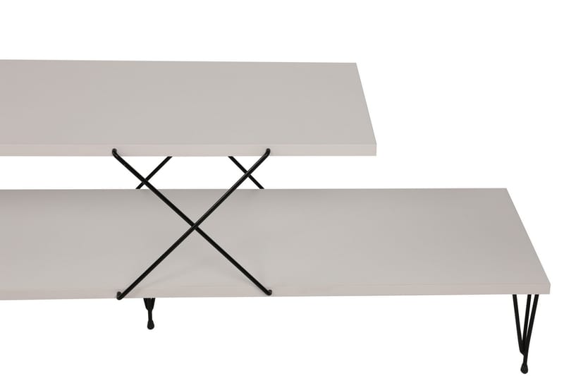 Jaennis Tv-benk 120 cm - Hvit - Møbler - Mediamøbel & tv møbel - TV-benk & mediabenk