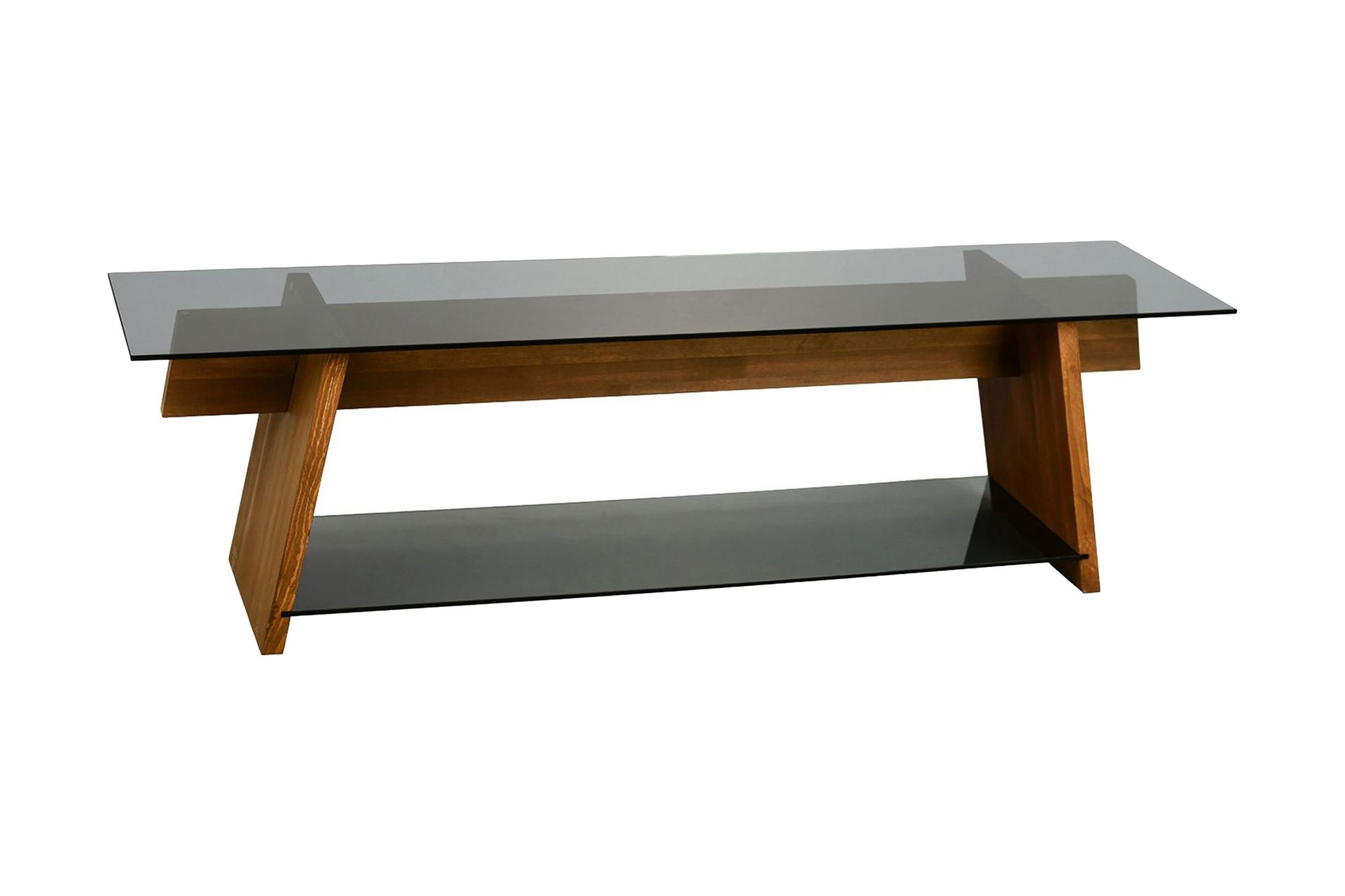 Jamerria TV-benk 158 cm - Valnøtt/Svart