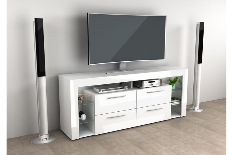 Jernae TV-Benk 180 cm - Hvit - Møbler - Mediamøbel & tv møbel - TV-benk & mediabenk