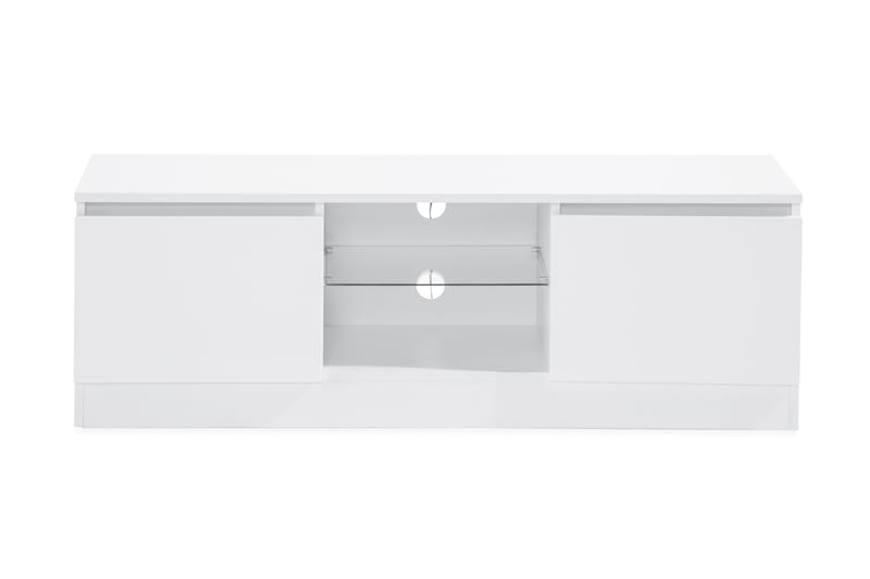 Jugansbo TV-Benk 120 cm med LED-Belysning - Hvit - Møbler - Mediamøbel & tv møbel - TV-benk & mediabenk