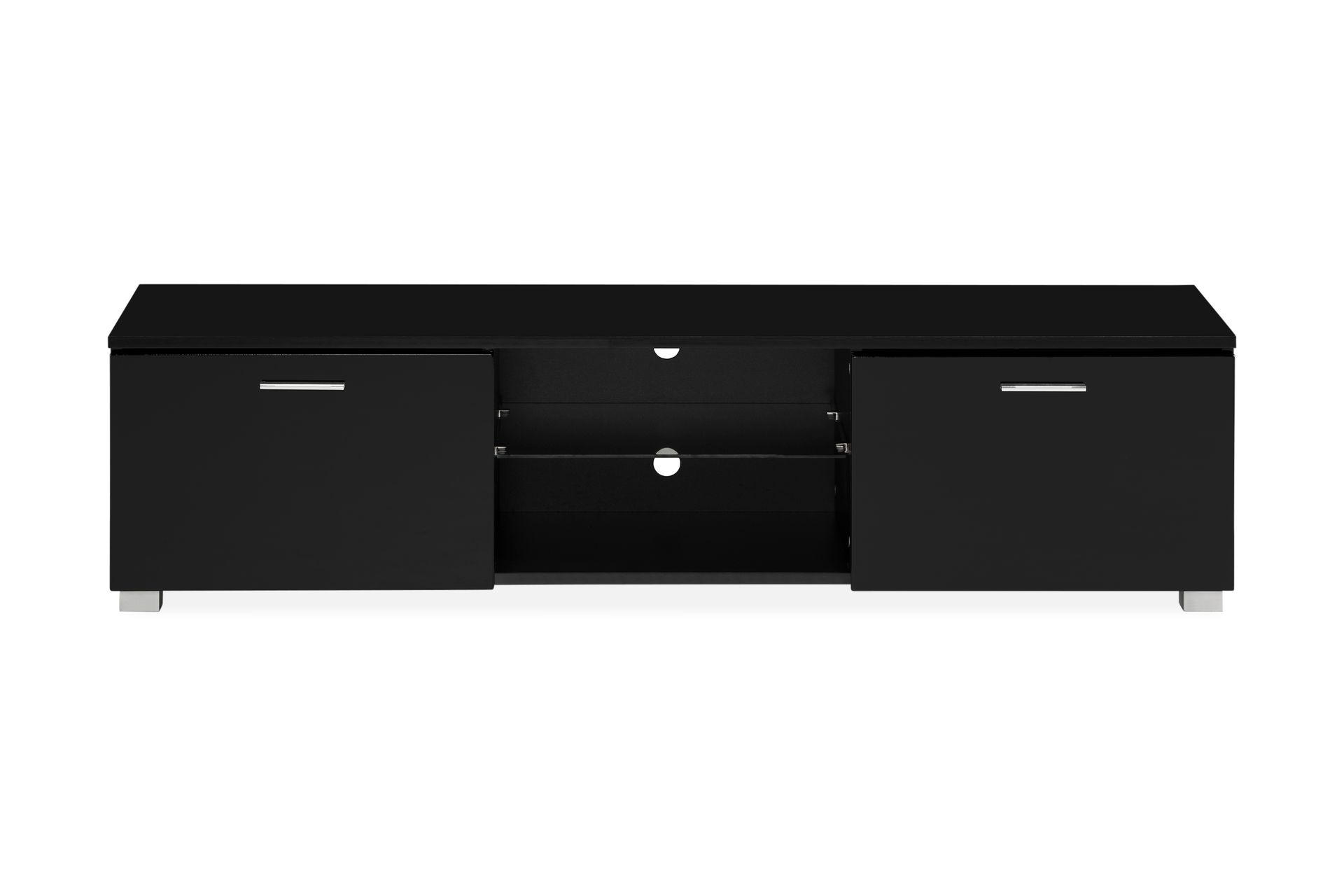 Jugansbo TV-benk 140 cm LED-belysning - Svart - Møbler - Mediamøbel & tv møbel - TV-benk & mediabenk