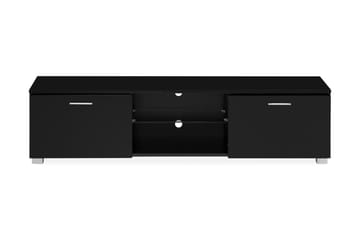 Jugansbo TV-benk 140 cm LED-belysning - Svart - Møbler - Mediamøbel & tv møbel - TV-benk & mediabenk