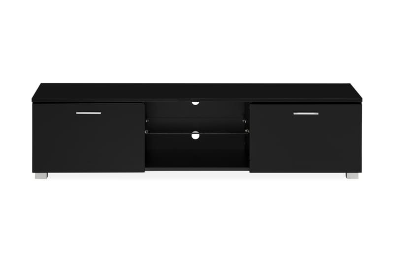 Jugansbo TV-benk 140 cm LED-belysning - Svart - Møbler - Mediamøbel & tv møbel - TV-benk & mediabenk
