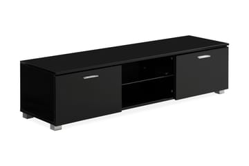 Jugansbo TV-benk 140 cm LED-belysning - Svart - Møbler - Mediamøbel & tv møbel - TV-benk & mediabenk