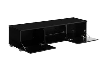 Jugansbo TV-benk 140 cm LED-belysning - Svart - Møbler - Mediamøbel & tv møbel - TV-benk & mediabenk