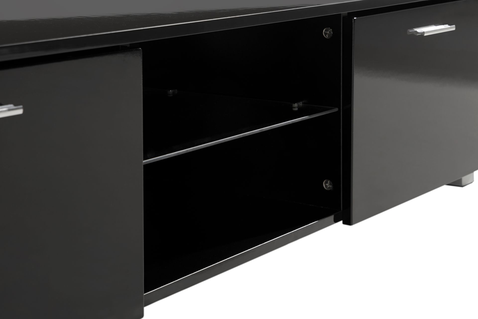 Jugansbo TV-benk 140 cm LED-belysning - Svart - Møbler - Mediamøbel & tv møbel - TV-benk & mediabenk
