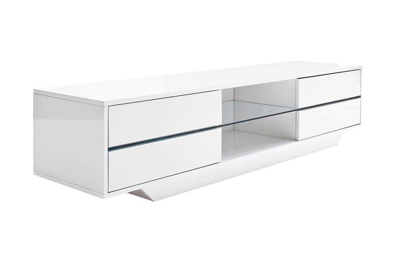 Jugansbo TV-benk 160 cm LED-belysning - Hvit - Møbler - Mediamøbel & tv møbel - TV-benk & mediabenk