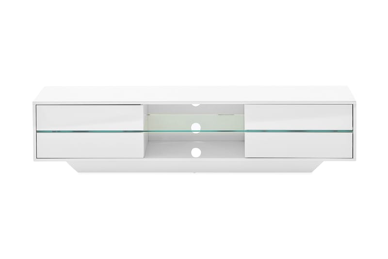 Jugansbo TV-benk 160 cm LED-belysning - Hvit - Møbler - Mediamøbel & tv møbel - TV-benk & mediabenk