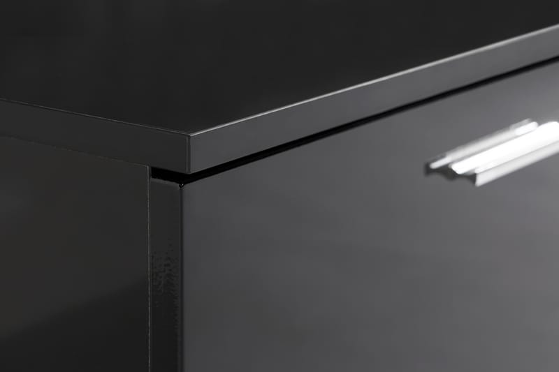 Jugansbo TV-benk 200 cm LED-belysning - Svart - Møbler - Mediamøbel & tv møbel - TV-benk & mediabenk